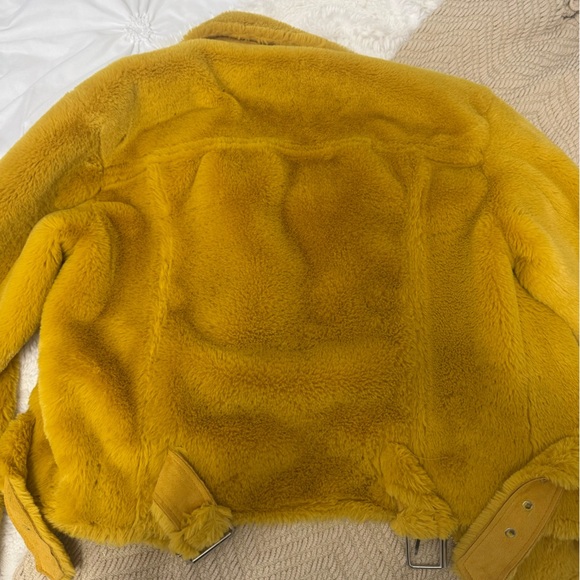 Topshop Yellow Teddy Jacket - Picture 5 of 8